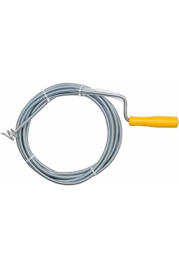 Vorel Pipe unblocking snake 5 M, 9 mm, plastic handle, galvanized spring