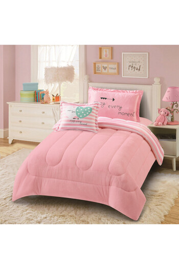 HOURS Horse Winter Children's Fur Bedspread with Velvet on Both Sides, Suitable for a Bed Size 120 x 200 cm, Consisting of 4 Pieces