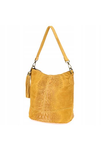 Other CROCO suede leather bag, 2-strap messenger bag