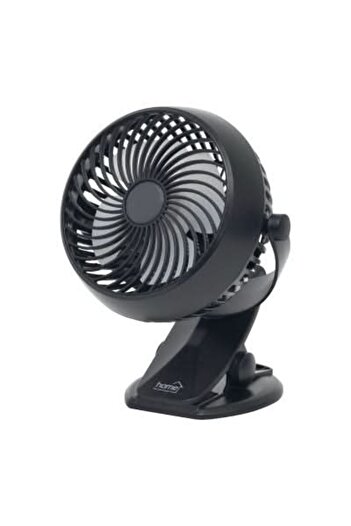 Somogyi Elektronic CLF 10/BK Battery-Powered Fan with Clip – Compact and Versatile for the Office