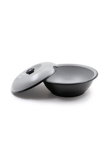 CC Melamine soup bowl, beige/black, 3 pieces, size 25.4 cm