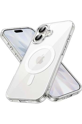 Generic Shockproof Transparent Back Cover Supports Wireless Charging Compatible with iPhone 17