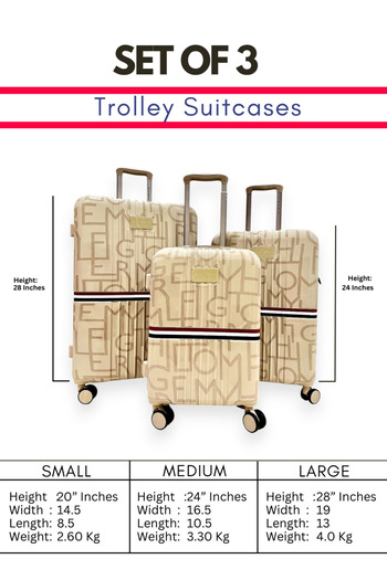 Generic Hard-Sided Cabin Trolley Luggage | Durable & Lightweight Unbreakable Polypropylene (PP) Suitcases