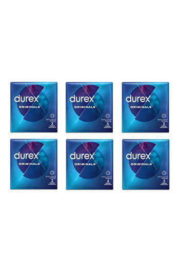 Durex Originals, Set of 18 Condoms, Regular Fit Normal