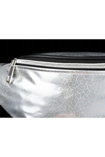 Other Holo lines waist bag women's waist bag silver