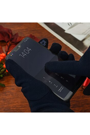 Other Women's gloves, black, touch fleece, warm, material, BELTIMORE