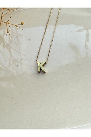 Blotch Stylish and Elegant Tiny K Letter Steel Necklace 0.90 cm