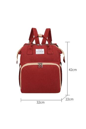 GOLD MARKET Rucksack for mothers, with folding bed, Adjustable Straps, Thermally Insulated Pocket, Waterproof Ox
