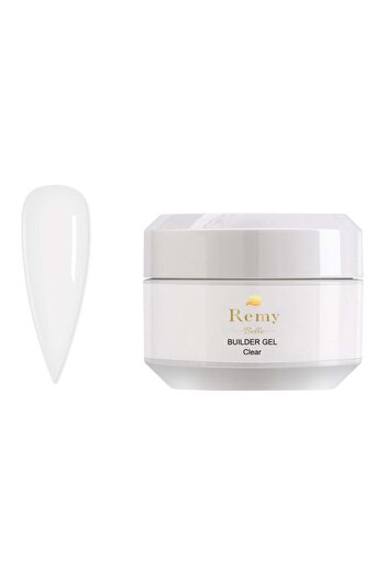 Remy Belle Builder Gel For Nails, Clear Color, 15 ml (Requires Curing Under LED UV Lamp)