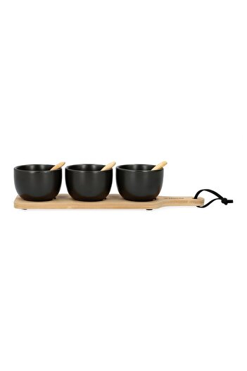 Other Set of serving bowls | FINCAN | black, 4 pieces | 32x8 cm | 952825