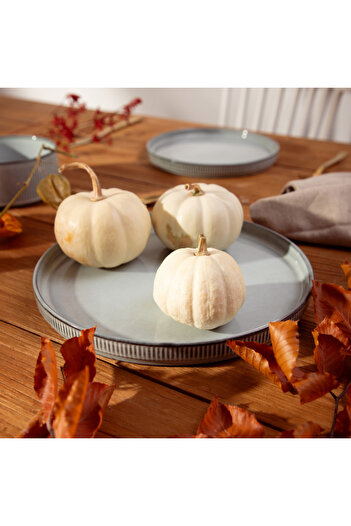 Other Plate | SANOS | dinner plate, striped gray | 26 cm | 707230