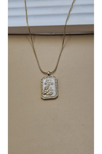AURA Crab sign steel necklace