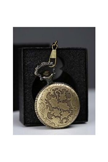 myhomehediyelik Antique Clock with Dragon and Special Box