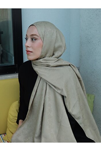 Modakaşmir Silky Jacquard Series Amber Pattern Shawl