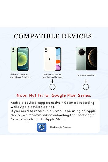Generic Wireless Selfie Monitor Screen for iPhone & Android, 1800mAh Magnetic Phone Vlog Selfie Screen with