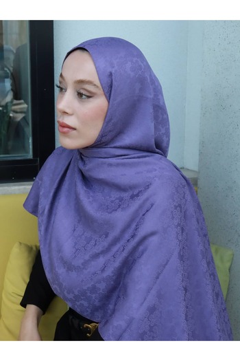 Modakaşmir Silky Jacquard Series Amber Pattern Shawl