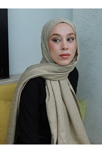 Modakaşmir Silky Jacquard Series Neva Pattern Shawl