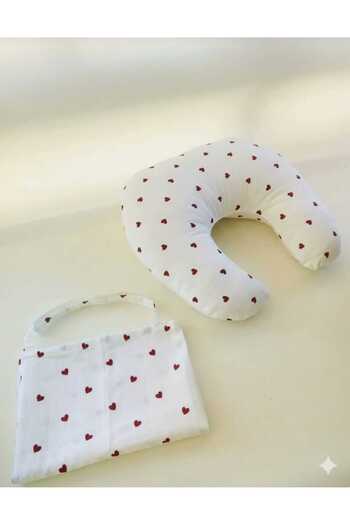 Wenaris 100% Cotton Nursing Pillow and Nursing Bib