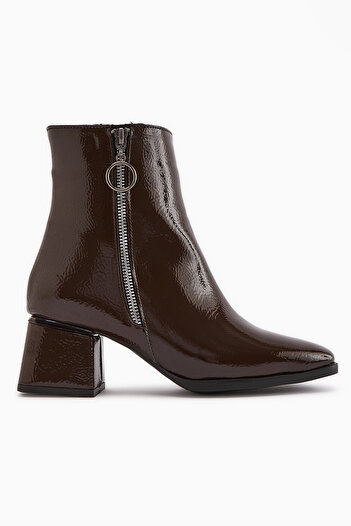Limoya Deyana Brown Zippered Accessory Boots