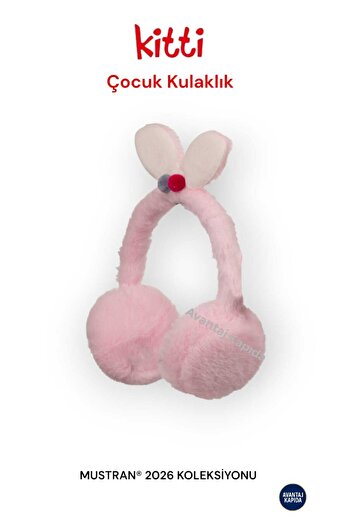 Mustran Kitti Adjustable Plush Children's Headphones |   Flexible Wire Structure – Shaped Rabbit Ears |