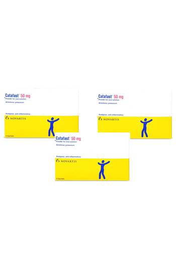 NOVARTIS PHARMA Catafast 50 mg Sachet 9pcs (pack of 3)