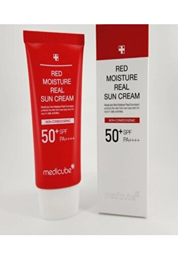 Medicube Age-r Booster Red Moisture Real Sun Cream 50ml, SPF 50+ PA+++ Sunscreen, Moisturizer