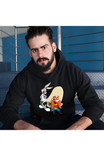 OEM Men's Hoodie Yosemite Sam Bugs Bunny