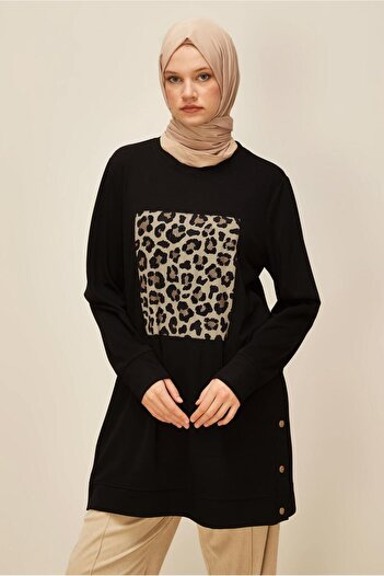 Alvina Leopard Printed Tracksuit Tunic 45921