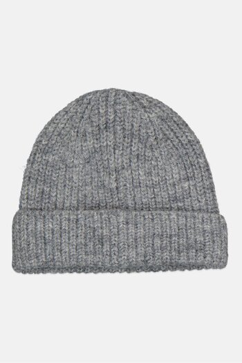 Reserved Women Textured Beanie Cap, Grey