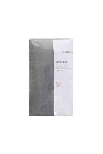 Other FITTED SHEET | CLAIRE | gray jersey | 160x200 cm | 819686