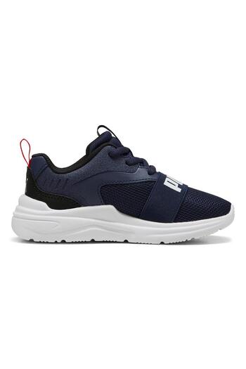 Puma Soft Wired 2 Lace Up Shoes - White/Navy