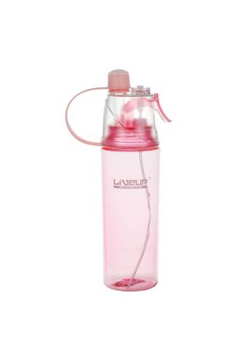 SHOPIENS Sports Water Bottle, Liveup, Sprayer, Pink Color, Capacity 600ml, MYONNA IT & E- COMMERCE ®