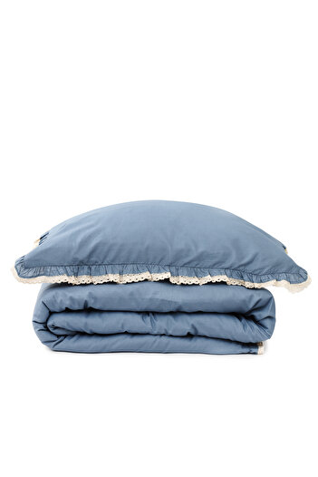 Other Bedding | MOISES | cotton blue with lace | 220x200 + 2*70x80 cm | 843711