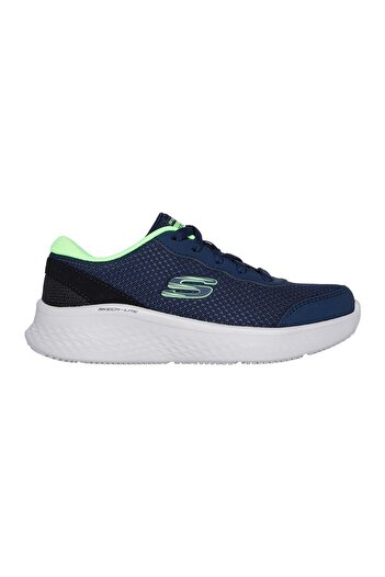 SKECHERS Skech Lite Pro Lace Closure Sneakers - Navy & Lime