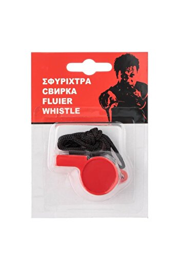SHOPIENS Training Whistle, Plastic, Red Color, Black Cord, MYONNA IT & E- COMMERCE ®