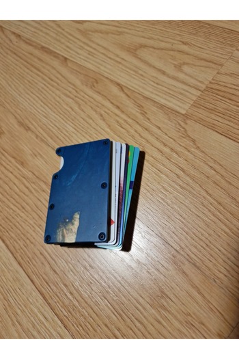 Ti Resin cardholder Blue