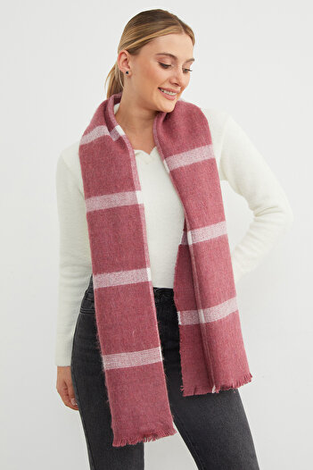 Fulla Moda Plaid Patterned Shawl