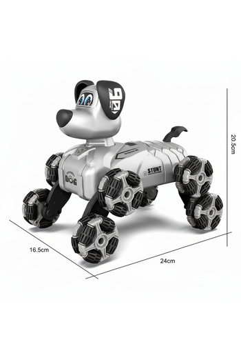 Generic Stunt Dog 2.4GHz Remote Control Robot Toy – 360° Spins, Music, LED Lights & Rechargeable Fun