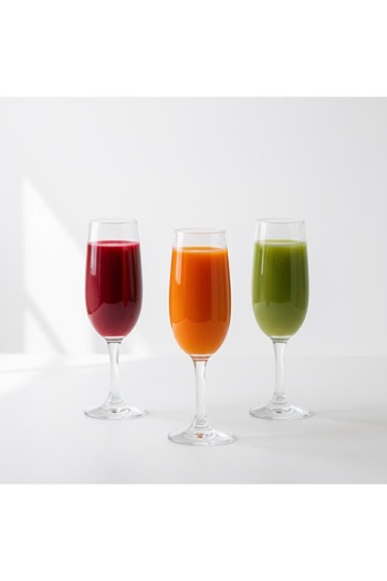 genric Luxury Glass Cup Set - 3 Pieces - 215 ml
