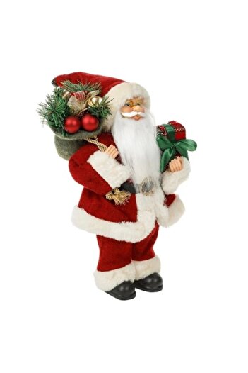 OEM Christmas decorative figurine, size 17 x 11 x 30 cm, Santa Claus with gifts