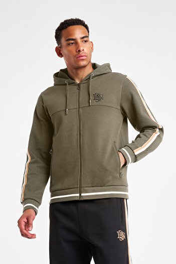 Lescon Men's Zippered Hooded Sweatshirt 25N-1130