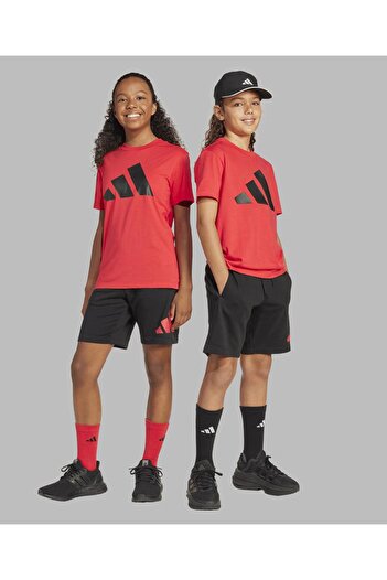 adidas ESSENTIALS T-SHIRT SET-Pure Ruby/Black