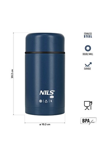 Other NC3802 LUNCH THERMOS 1000ML BLUE NILS CAMP