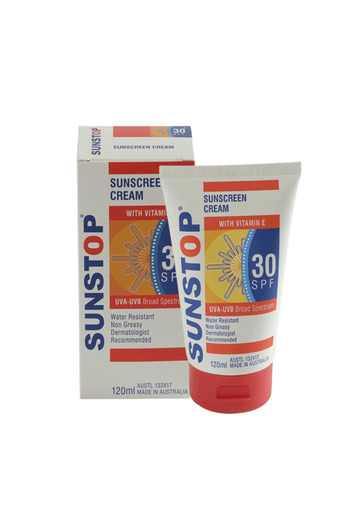 Sunstop Sunscreen Cream with Vitamin E SPF 30 - 120 ml Original