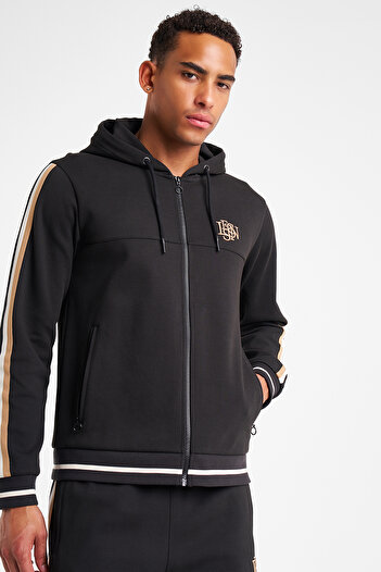 Lescon Men's Zippered Hooded Sweatshirt 25N-1130