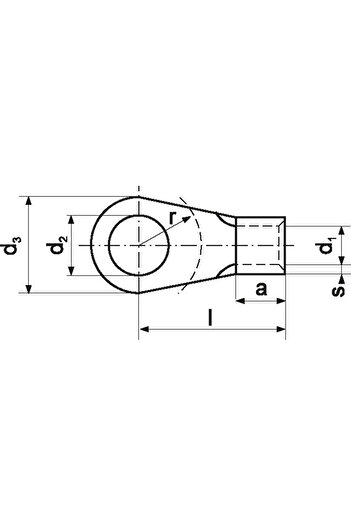 Other KOA 86100 tinned ring terminal in accordance with DIN 46234