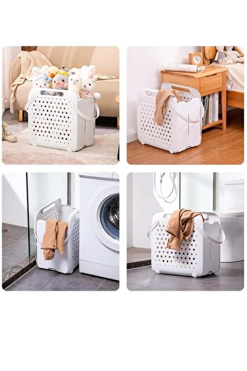 COOYA Laundry Basket, Collapsible Laundry Baskets,Waterproof Dirty Clothes Hamper, Basket with Handle
