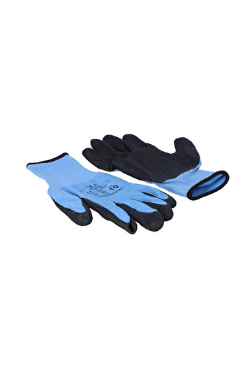 Other Work gloves size 10, blue latex coating. Prevents oil from penetrating the glove. Breathable top