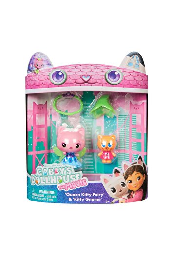 Gabby's Dollhouse GABBYS DOLLHOUSE MOVIE SET 2 FAIRY KITTY AND GNOME KITTY FIGURES AND ACCESSORIES