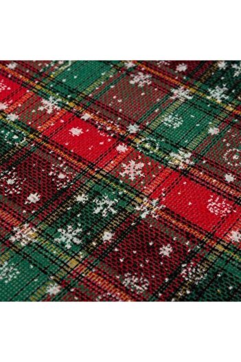 OEM Christmas decorative fabric, size 5 m x 24 cm, Multicolor Plaid